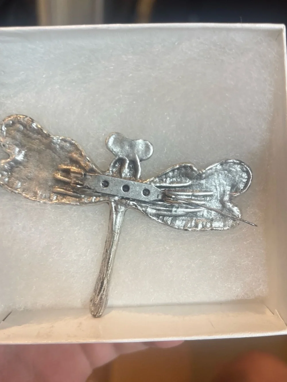 Silver Dragonfly Decorative Pin part Silver